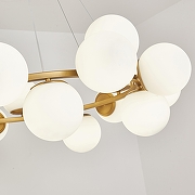 Люстра Zortes Blume ZRS.1895.05 цвет плафона/подвески Белый, цвет арматуры Латунь-11