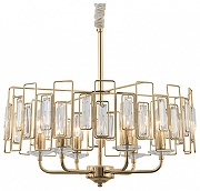 Люстра Rivoli Waltraud Б0052465 цвет плафона/подвески Прозрачный, цвет арматуры Золото