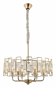 Люстра Rivoli Waltraud Б0052465 цвет плафона/подвески Прозрачный, цвет арматуры Золото-1