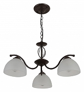 Люстра Rivoli Jackeline Б0054755 цвет плафона/подвески Белый, цвет арматуры Коричневый-1