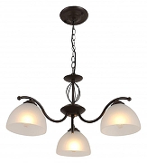 Люстра Rivoli Jackeline Б0054755 цвет плафона/подвески Белый, цвет арматуры Коричневый-2