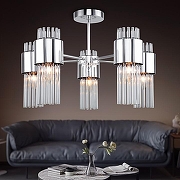 Люстра на штанге Rivoli Deborah Б0055524 цвет плафона/подвески Прозрачный, цвет арматуры Хром-2