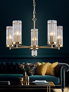 Люстра Rivoli Dolly Б0055529 цвет плафона/подвески Прозрачный, цвет арматуры Латунь-3