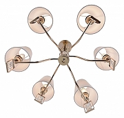 Люстра на штанге Rivoli Cristal Б0062113 цвет плафона/подвески Белый, Прозрачный, цвет арматуры Золото-2
