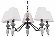 Люстра Rivoli Alisia Б0066427 цвет плафона/подвески Белый, цвет арматуры Белый, Серый, Черный