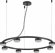 Люстра Rivoli Leontina Б0066438 цвет плафона/подвески Черный, цвет арматуры Черный-2