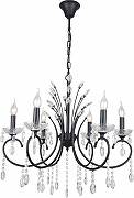 Люстра Rivoli Anamaria Б0066477 цвет плафона/подвески Прозрачный, цвет арматуры Черный-1
