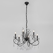 Люстра Rivoli Anamaria Б0066477 цвет плафона/подвески Прозрачный, цвет арматуры Черный-2