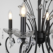 Люстра Rivoli Anamaria Б0066477 цвет плафона/подвески Прозрачный, цвет арматуры Черный-9