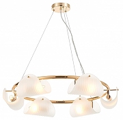 Люстра Rivoli Mariana Б0066491 цвет плафона/подвески Белый, цвет арматуры Золото-2