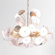 Люстра Rivoli Albertina Б0068032 цвет плафона/подвески Белый, Золото, цвет арматуры Золото