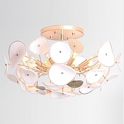 Люстра на штанге Rivoli Albertina Б0068077 цвет плафона/подвески Белый, Золото, цвет арматуры Золото