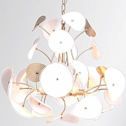 Люстра Rivoli Albertina Б0068116 цвет плафона/подвески Белый, Золото, цвет арматуры Золото