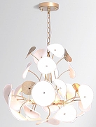 Люстра Rivoli Albertina Б0068116 цвет плафона/подвески Белый, Золото, цвет арматуры Золото-1