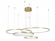 Люстра Newport LOREN М0071003 цвет плафона/подвески Белый, Латунь, цвет арматуры Латунь