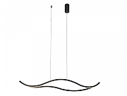 Люстра Newport LOREN М0071009 цвет плафона/подвески Белый, Черный, цвет арматуры Черный