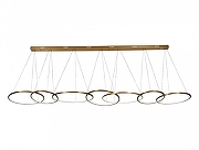 Люстра Newport LOREN М0071011 цвет плафона/подвески Белый, Латунь, цвет арматуры Латунь