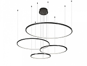 Люстра Newport LOREN М0071002 цвет плафона/подвески Белый, Черный, цвет арматуры Черный