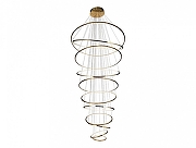 Люстра Newport LOREN М0071012 цвет плафона/подвески Белый, Латунь, цвет арматуры Латунь