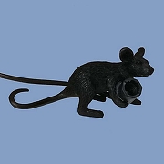 Зверь световой Imperiumloft Mouse Lying 168481-22 цвет плафона/подвески Черный, цвет арматуры Черный