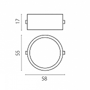 Кольцо декоративное Lightstar Dom1no 214003 цвет Золото-3