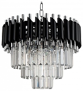 Люстра Natali Kovaltseva Darian DARIAN 76017/5C CHROME BLACK цвет плафона/подвески Прозрачный, Черный, цвет арматуры Хром