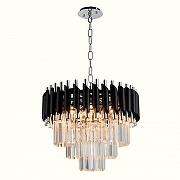 Люстра Natali Kovaltseva Darian DARIAN 76017/5C CHROME BLACK цвет плафона/подвески Прозрачный, Черный, цвет арматуры Хром-2