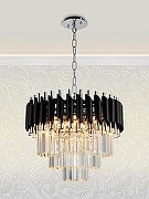 Люстра Natali Kovaltseva Darian DARIAN 76017/5C CHROME BLACK цвет плафона/подвески Прозрачный, Черный, цвет арматуры Хром-4