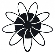 Люстра Natali Kovaltseva High-Tech Led Lamps HIGH-TECH LED LAMPS 82009 BLACK цвет плафона/подвески Белый, Черный, цвет арматуры Черный-1