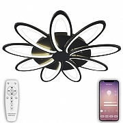 Люстра Natali Kovaltseva High-Tech Led Lamps HIGH-TECH LED LAMPS 82009 BLACK цвет плафона/подвески Белый, Черный, цвет арматуры Черный-2