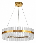 Подвесной светильник Natali Kovaltseva Innovation style INNOVATION STYLE 83010 цвет плафона/подвески Прозрачный, цвет арматуры Золото-1