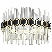 Подвесной светильник Natali Kovaltseva Diamonds INNOVATION STYLE 83015 цвет плафона/подвески Прозрачный, цвет арматуры Золото