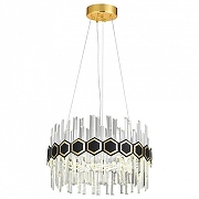Подвесной светильник Natali Kovaltseva Diamonds INNOVATION STYLE 83015 цвет плафона/подвески Прозрачный, цвет арматуры Золото-1