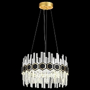 Подвесной светильник Natali Kovaltseva Diamonds INNOVATION STYLE 83015 цвет плафона/подвески Прозрачный, цвет арматуры Золото-2