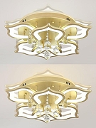 Люстра Natali Kovaltseva FLOREL INNOVATION STYLE 83052 цвет плафона/подвески Белый, Золото, Прозрачный, цвет арматуры Золото-4