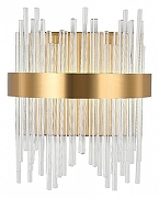 Накладной светильник Natali Kovaltseva LED LAMPS 81118 LED LAMPS 81118/1W цвет плафона/подвески Прозрачный, цвет арматуры Золото-1