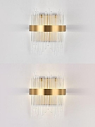 Накладной светильник Natali Kovaltseva LED LAMPS 81118 LED LAMPS 81118/1W цвет плафона/подвески Прозрачный, цвет арматуры Золото-4