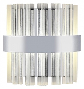 Накладной светильник Natali Kovaltseva ROYALTON LED LAMPS 81126/1W цвет плафона/подвески Прозрачный, цвет арматуры Хром-1