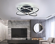 Накладной светильник Natali Kovaltseva LED LAMPS 81235 LED LAMPS 81235 цвет плафона/подвески Белый, Черный, цвет арматуры Золото, Черный-6