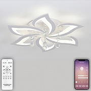 Люстра Natali Kovaltseva Olimp LED LAMPS 81238 цвет плафона/подвески Белый, Прозрачный, цвет арматуры Белый-4