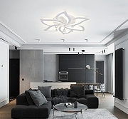 Люстра Natali Kovaltseva Olimp LED LAMPS 81238 цвет плафона/подвески Белый, Прозрачный, цвет арматуры Белый-10