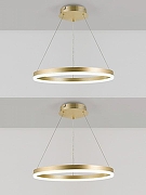 Подвесной светильник Natali Kovaltseva Oreol LED LAMPS 81296 цвет плафона/подвески Белый, цвет арматуры Золото-3
