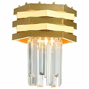 Подвесной светильник Natali Kovaltseva Spear SPEAR 76013/1W GOLD цвет плафона/подвески Прозрачный, цвет арматуры Золото