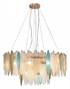 Люстра Natali Kovaltseva Triada TRIADA 91002/15C GOLD цвет плафона/подвески Разноцветный, цвет арматуры Золото-1