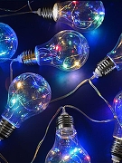 Гирлянда на солнечных батареях Uniel USL-S-126 UL-00003332 цвет плафона/подвески Прозрачный, цвет арматуры Черный