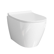 Унитаз WasserKRAFT Mindel H002.E034 подвесной цвет Белый с сиденьем Микролифт