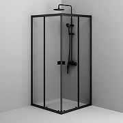 Душевой уголок AM.PM Sense 90х90 W76G-403-9090-BT профиль Черный матовый стекло прозрачное-5