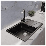 Кухонная мойка GranFest Vertex GF-V-780L Черный-2