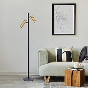 Торшер Eurosvet Barre 01087/2 латунь цвет плафона/подвески Латунь, цвет арматуры Черный-1