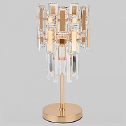 Настольная лампа Bogate's Lago 01108/1 Strotskis цвет плафона/подвески Золото, Прозрачный, цвет арматуры Золото